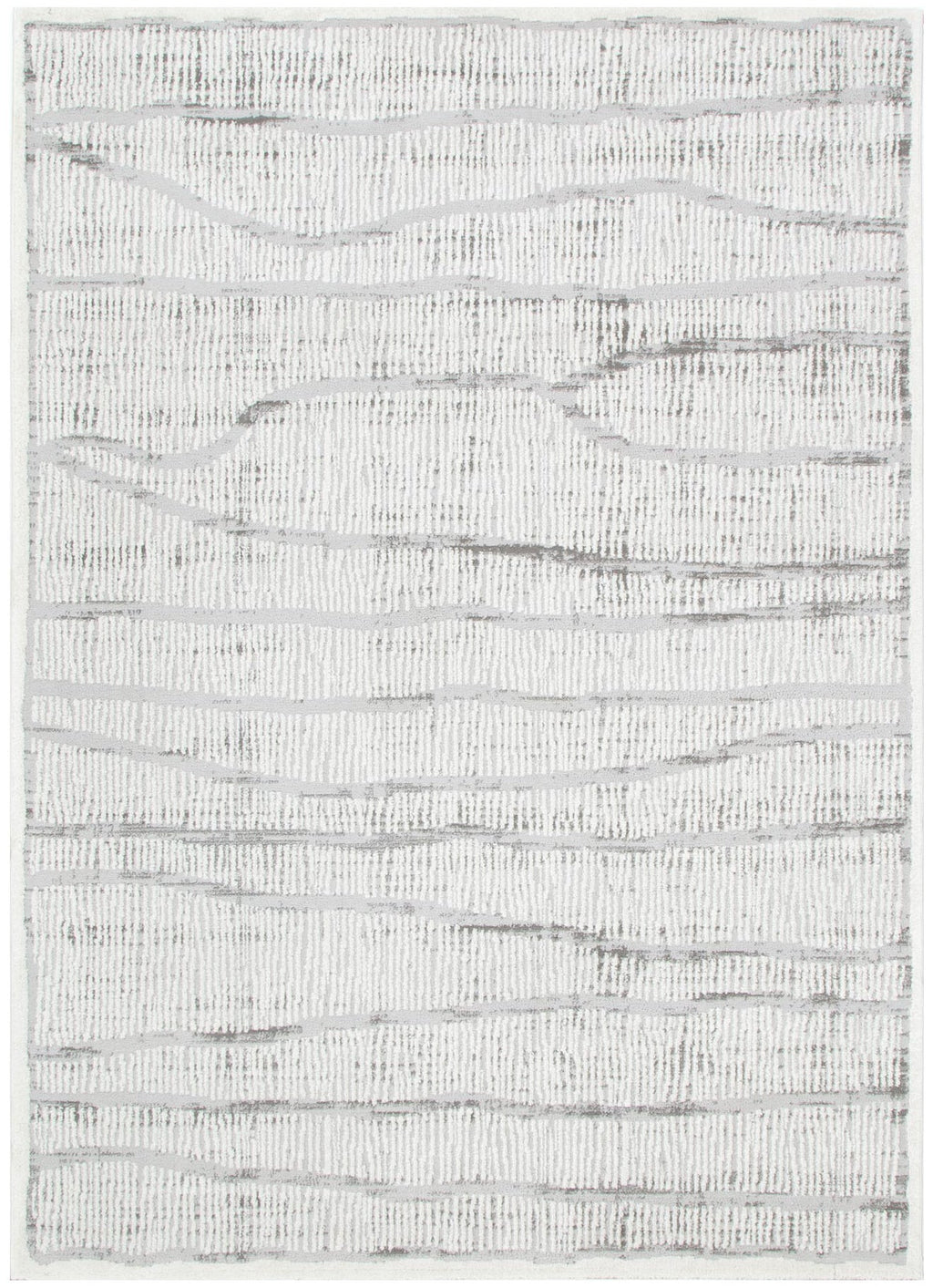 Sierra Abstract Silver Lines Rug – view 2