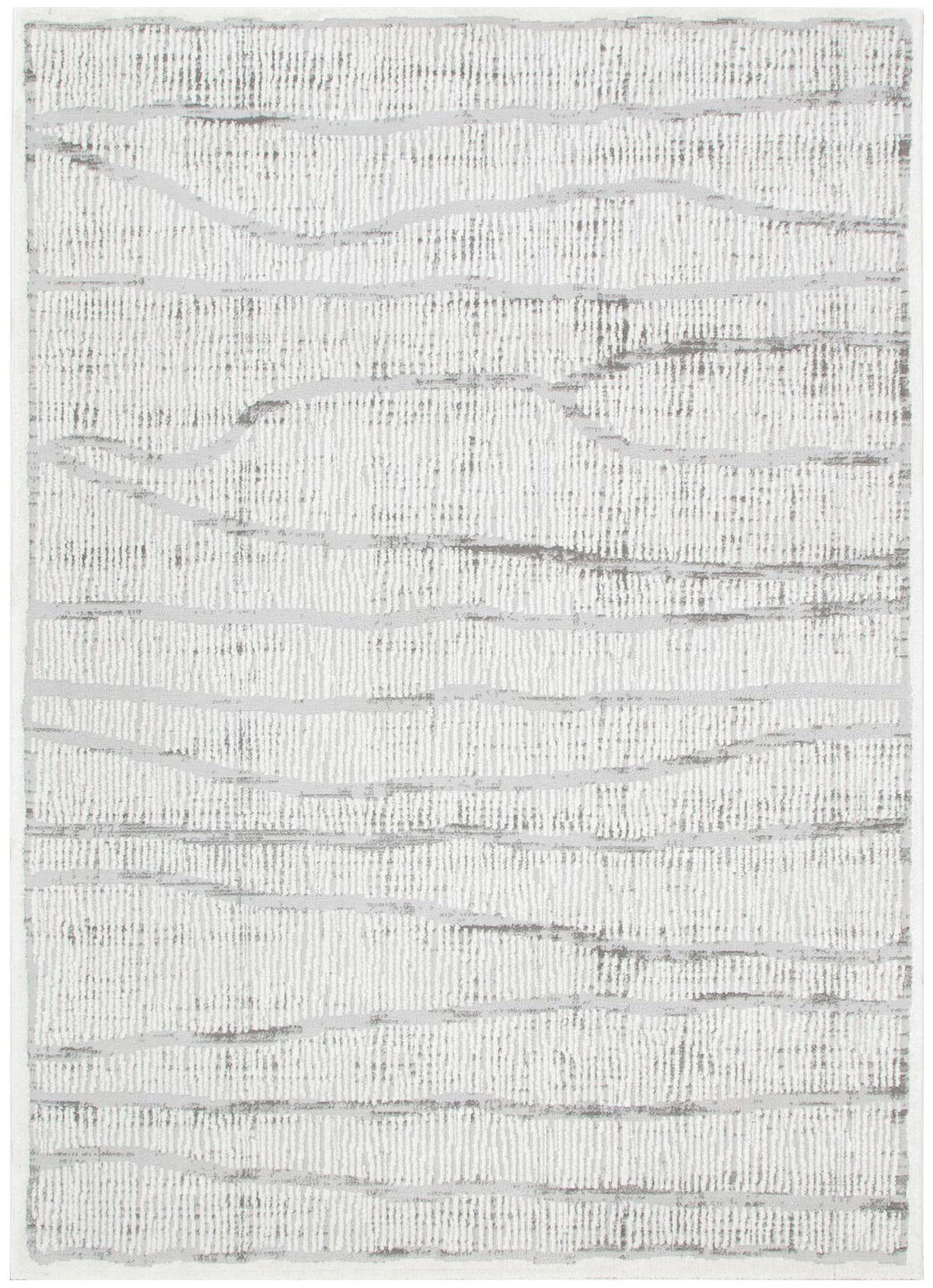 Sierra Abstract Silver Lines Rug – view 2