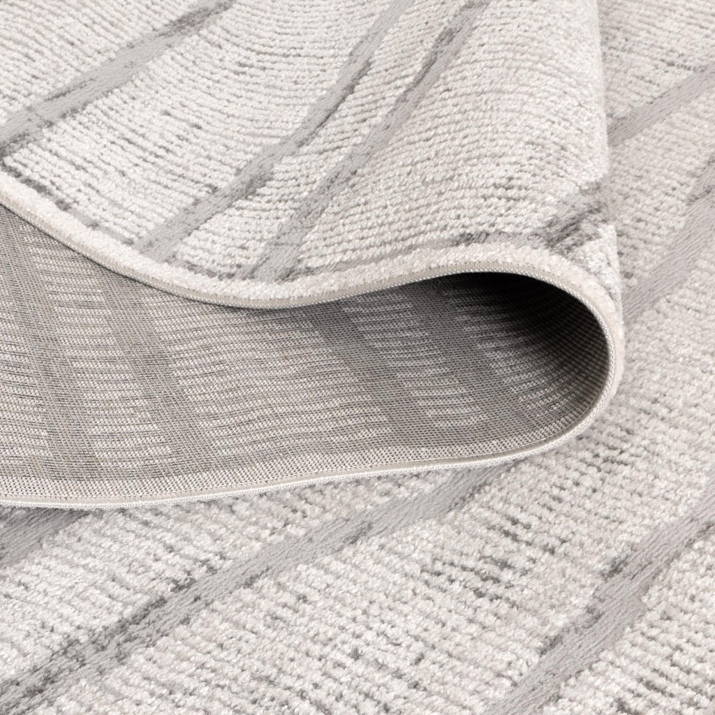 Sierra Abstract Silver Lines Rug – view 4