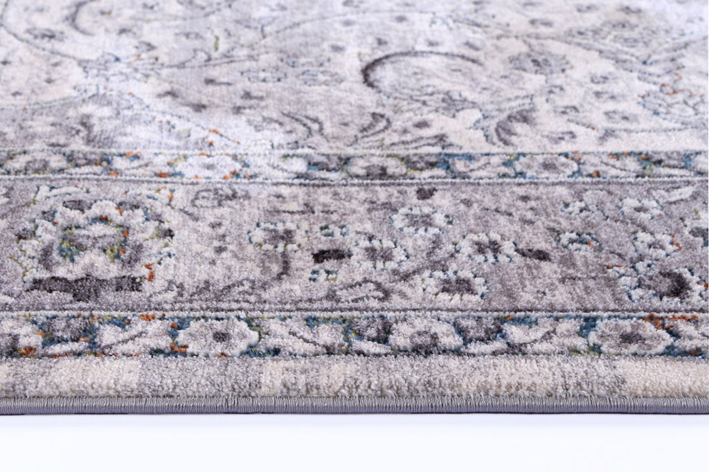 Almeras 23634-110 Grey Multicolour Medallion Rug – view 6