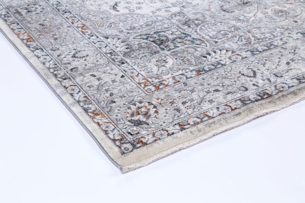 Almeras 23634-110 Grey Multicolour Medallion Rug – view 3