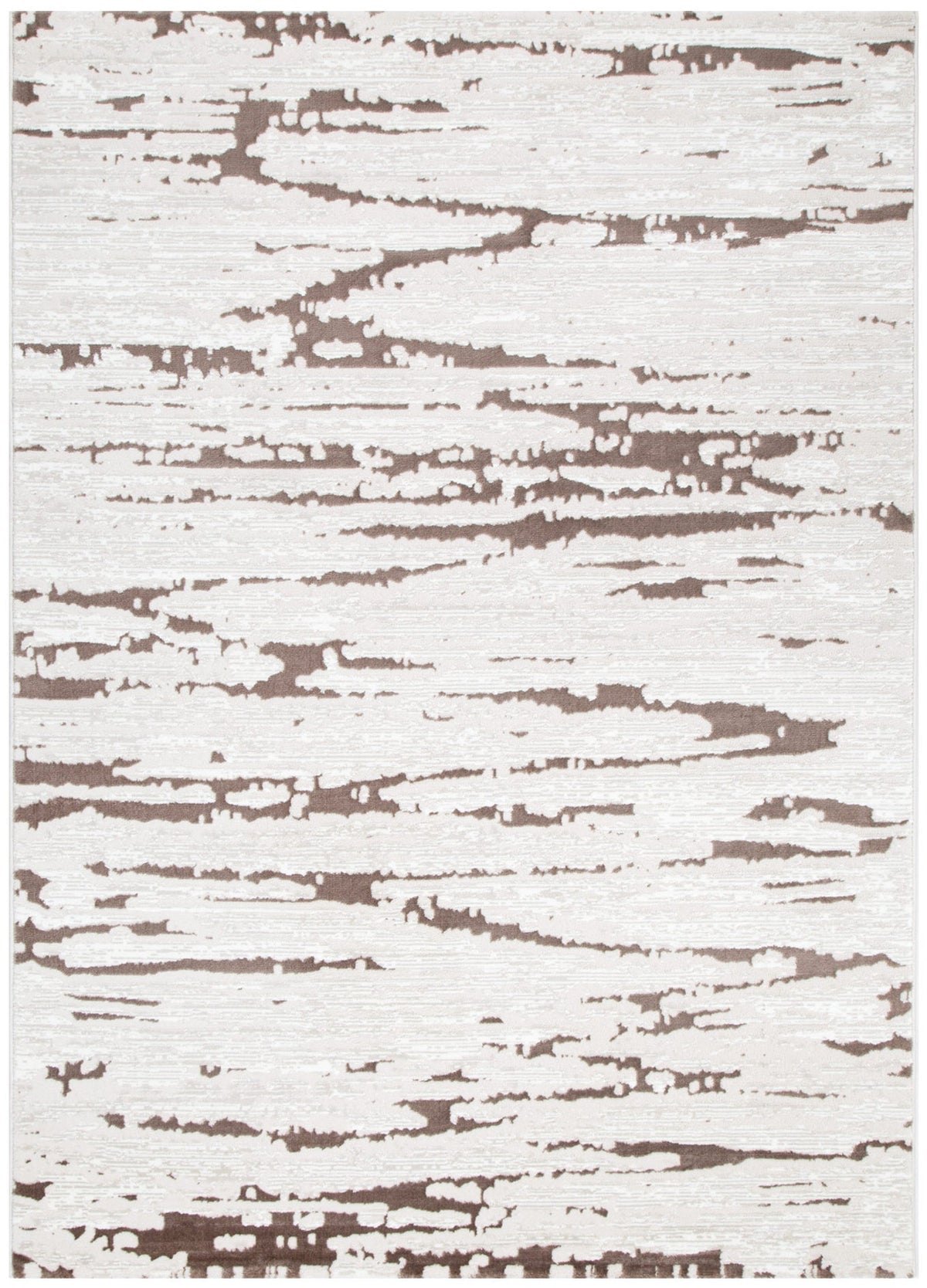Amalfi Modern Abstract Cream Brown Rug - AMAL01 – view 2