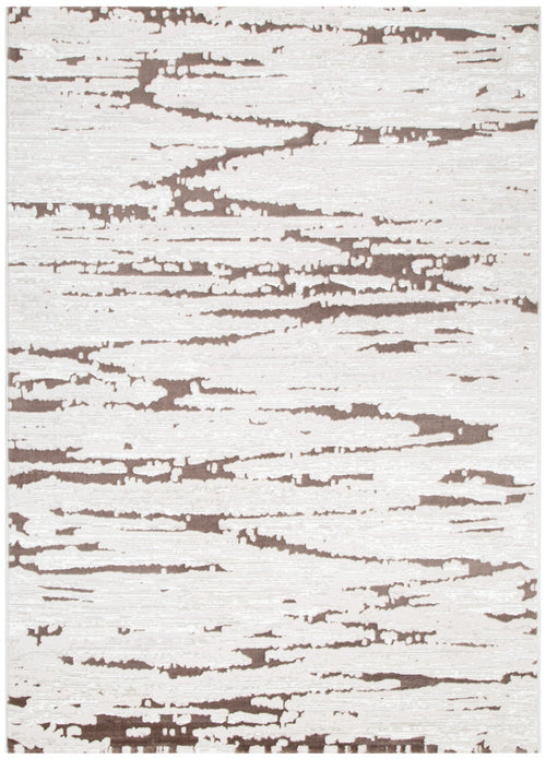 Amalfi Modern Abstract Cream Brown Rug - AMAL01 – view 2