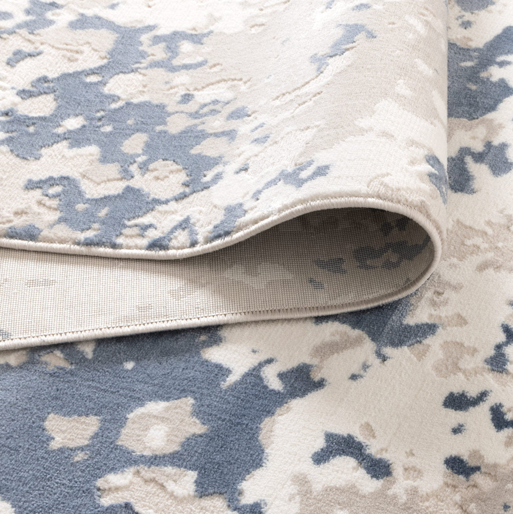 Amalfi Abstract Splash Blue Multi Rug - AMAL03 – view 4