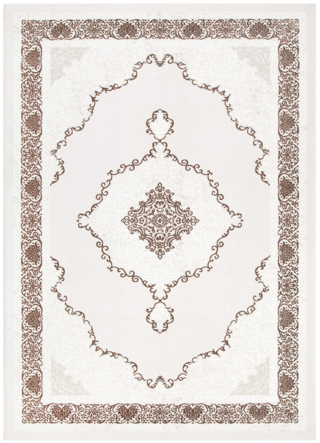 Amalfi Oriental Medallion Brown Rug - AMAL05 – view 2