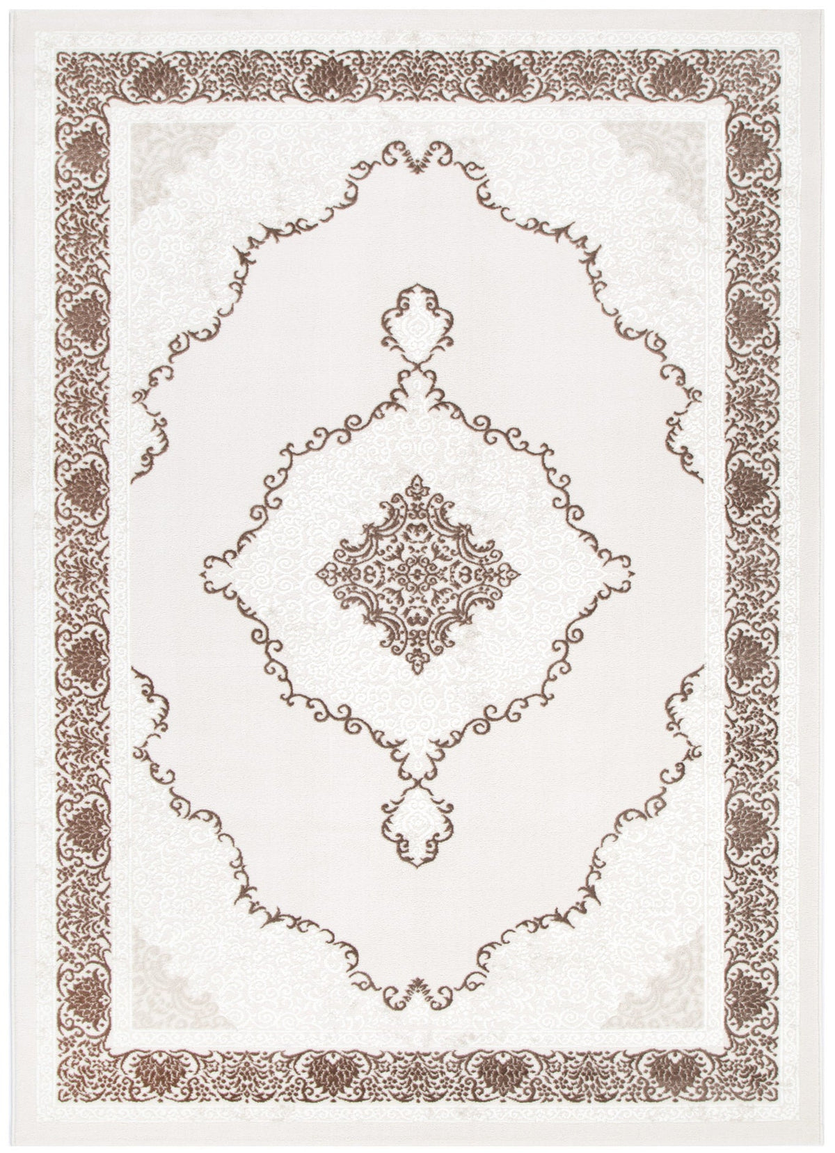 Amalfi Oriental Medallion Brown Rug - AMAL05 – view 2