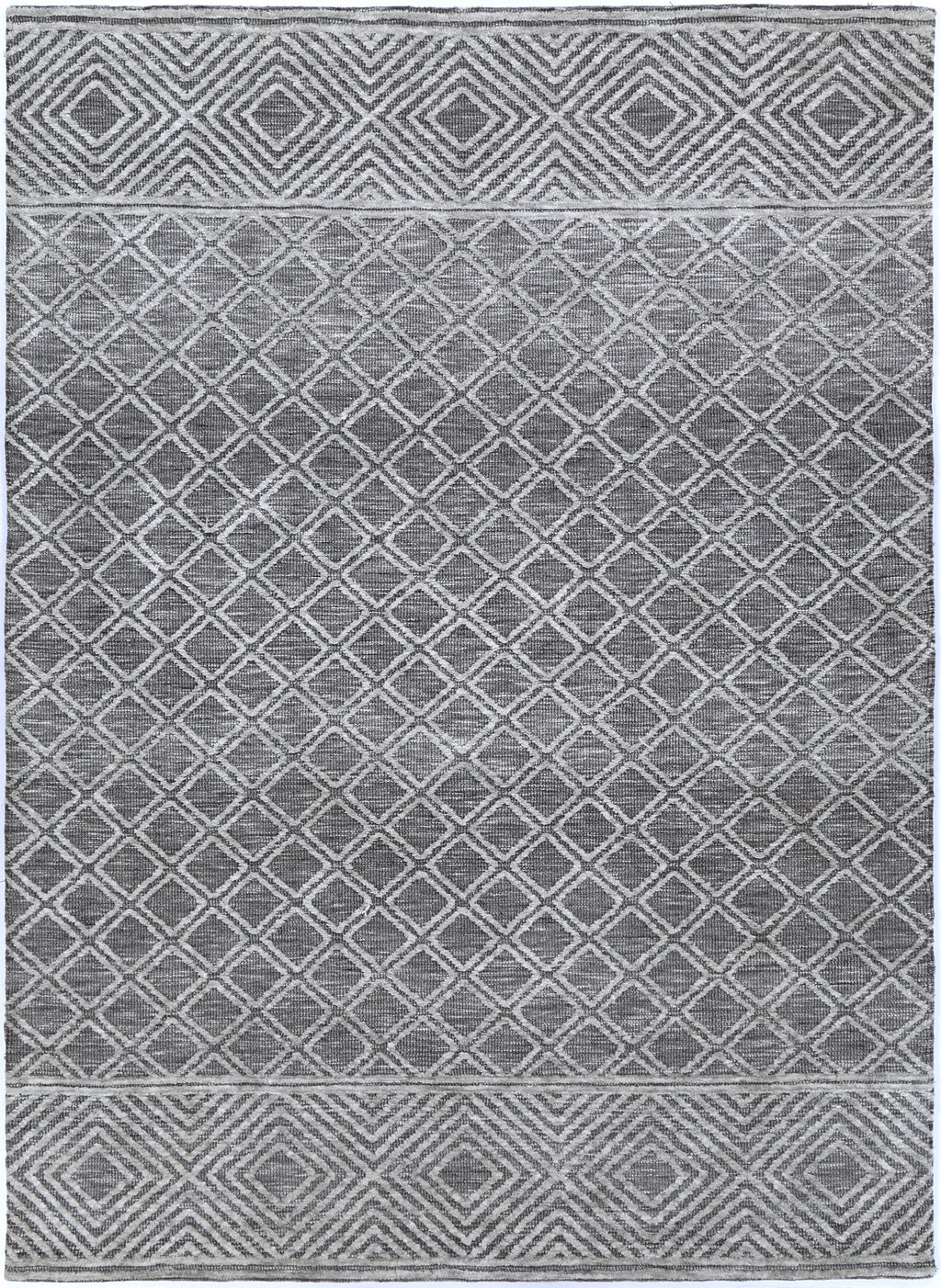 Amritsar Ajnala Grey Cotton Blend Rug – view 2