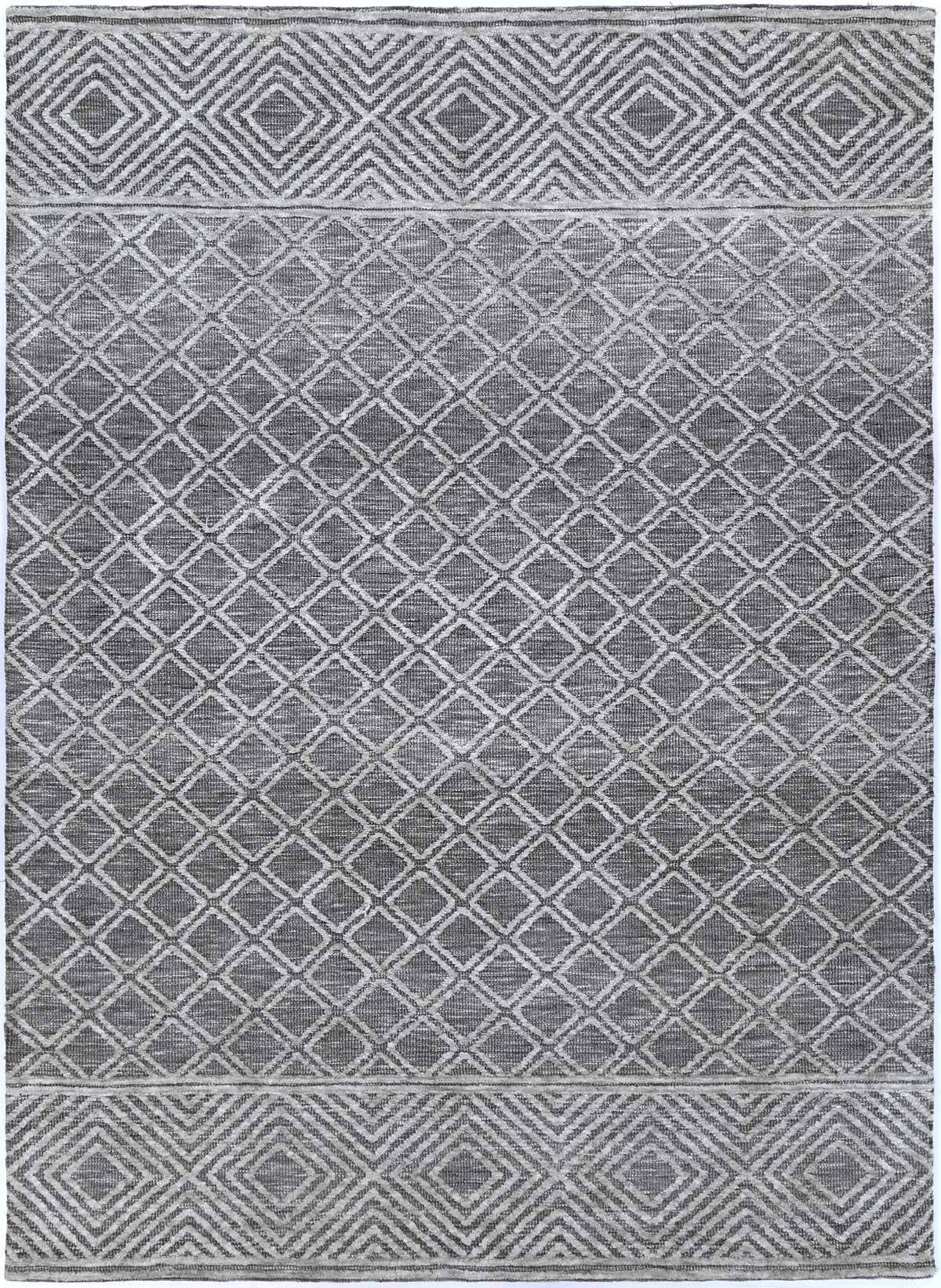Amritsar Ajnala Grey Cotton Blend Rug – view 2