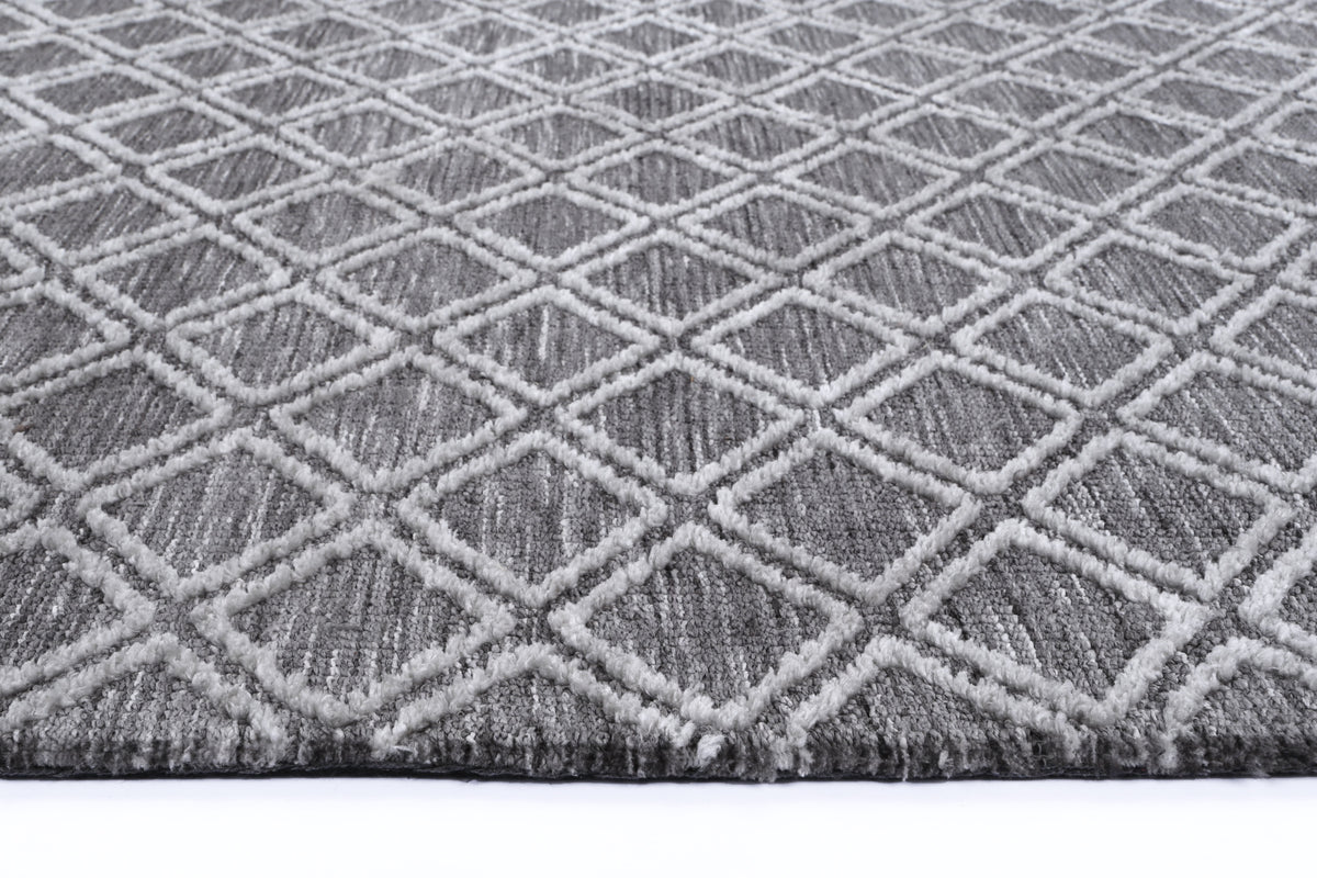 Amritsar Ajnala Grey Cotton Blend Rug – view 3