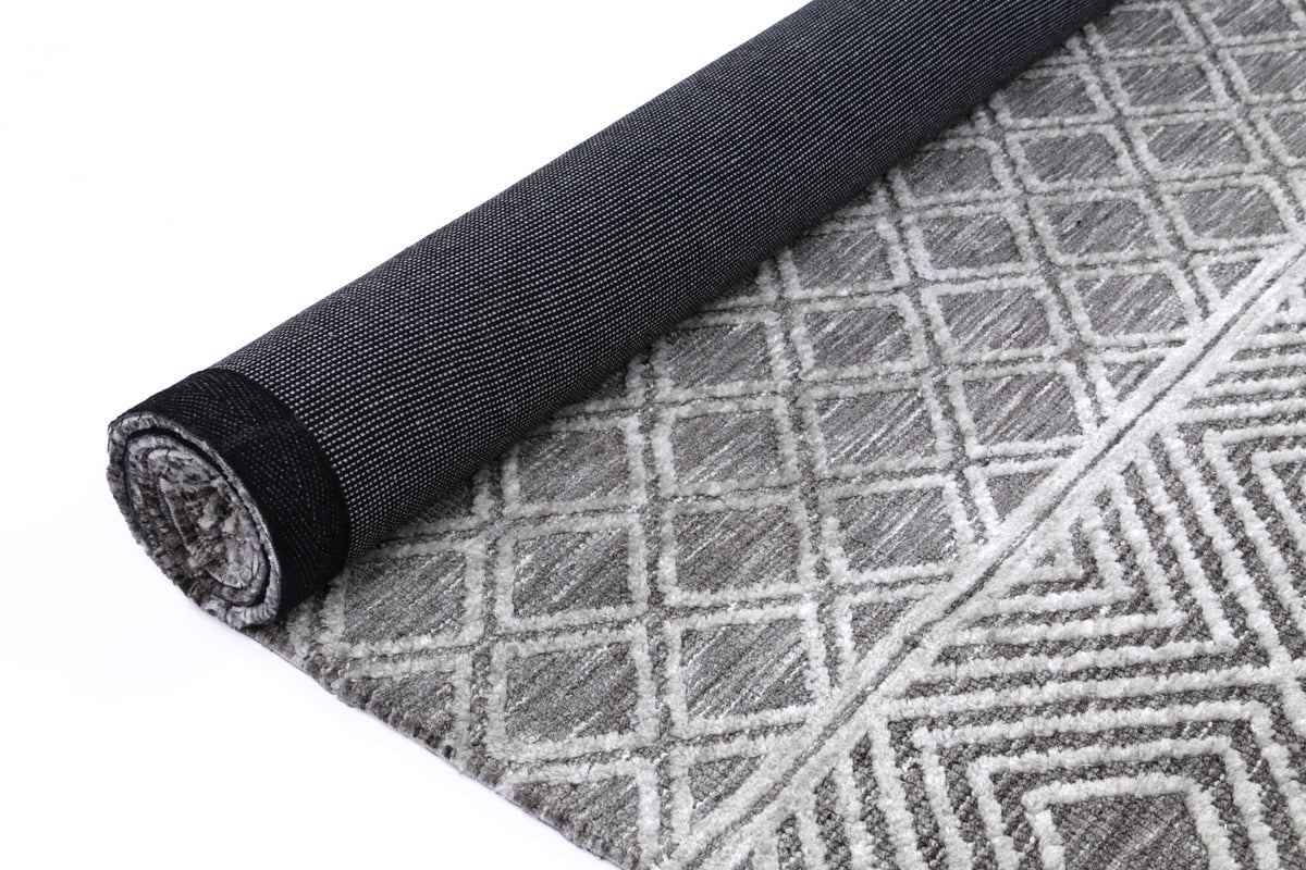 Amritsar Ajnala Grey Cotton Blend Rug – view 5