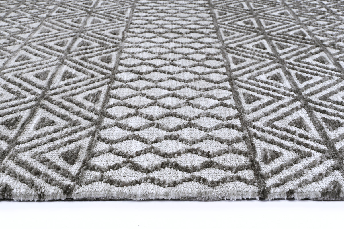 Amritsar Ramdass Grey Cotton Blend Rug – view 3
