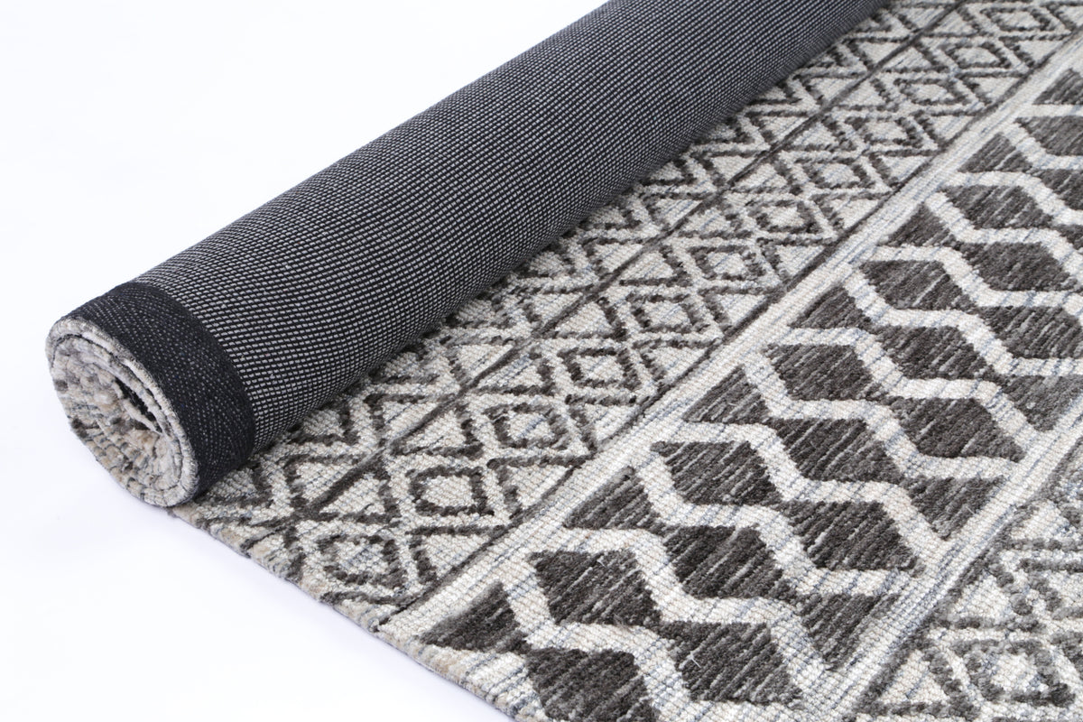 Amritsar Ramdass Grey Cotton Blend Rug – view 5