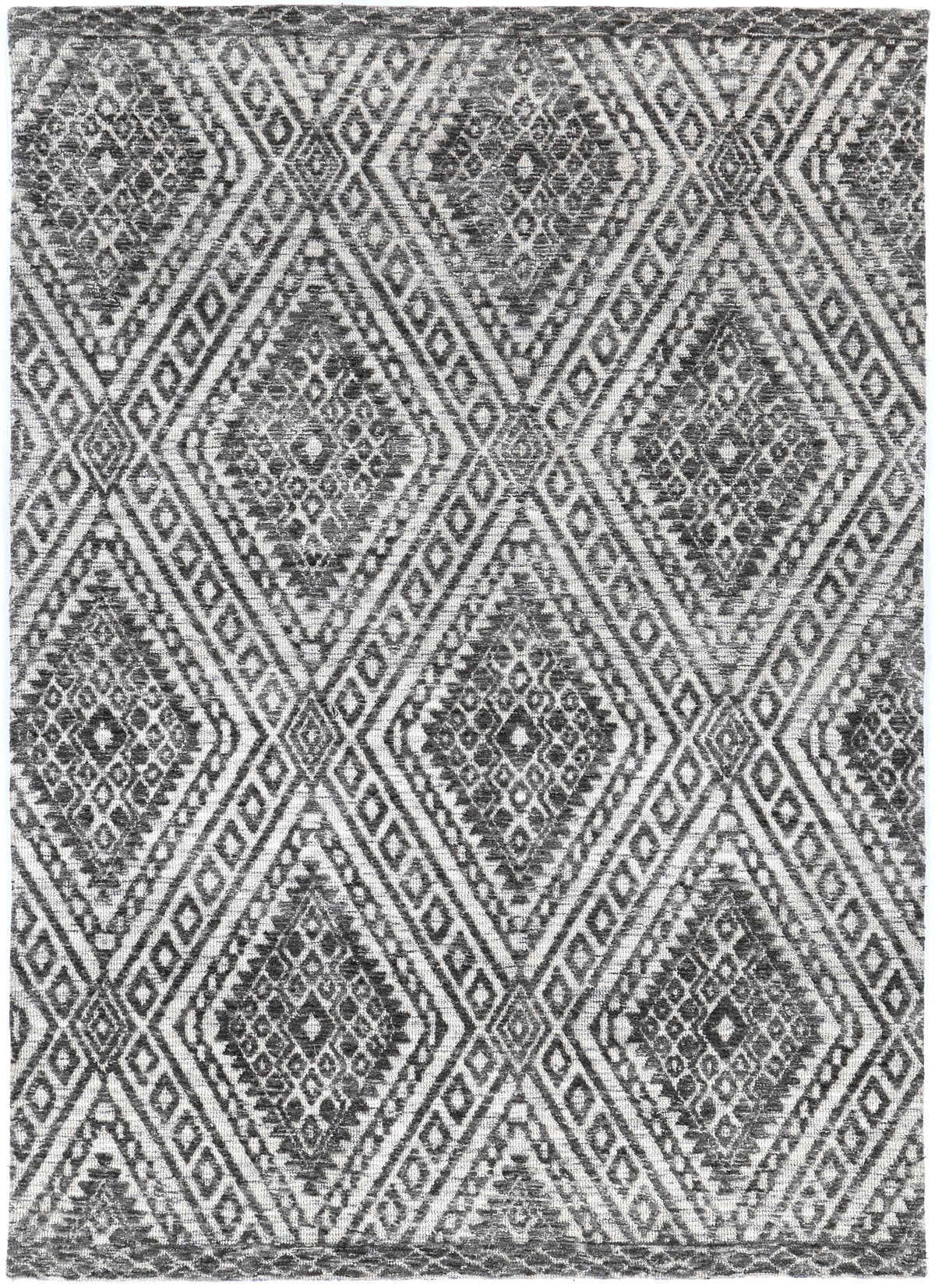 Amritsar Majitha Charcoal & Beige Cotton Blend Rug – view 2