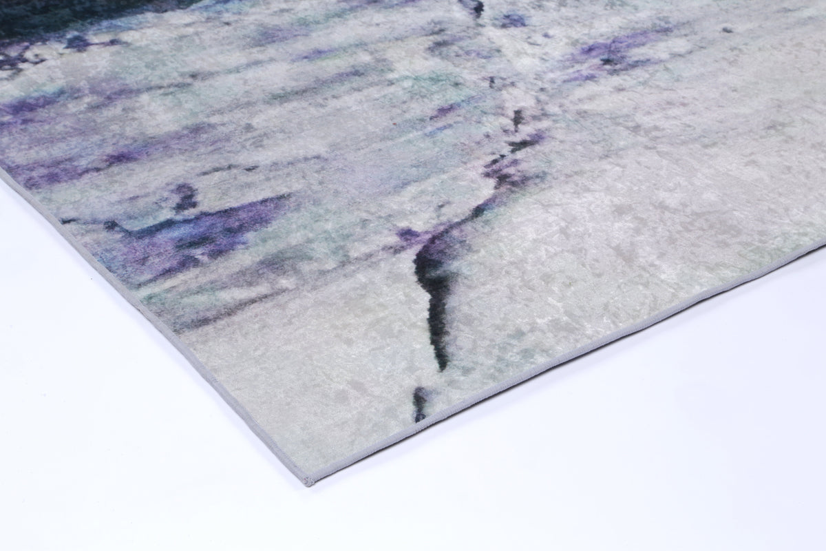 Angelic Multi Watercolour Pastel Non-Slip Rug - ANGE03 – view 4
