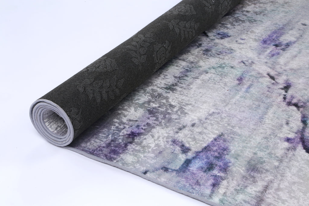 Angelic Multi Watercolour Pastel Non-Slip Rug - ANGE03 – view 5