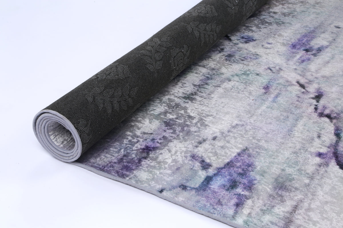 Angelic Multi Watercolour Pastel Non-Slip Rug - ANGE03 – view 5