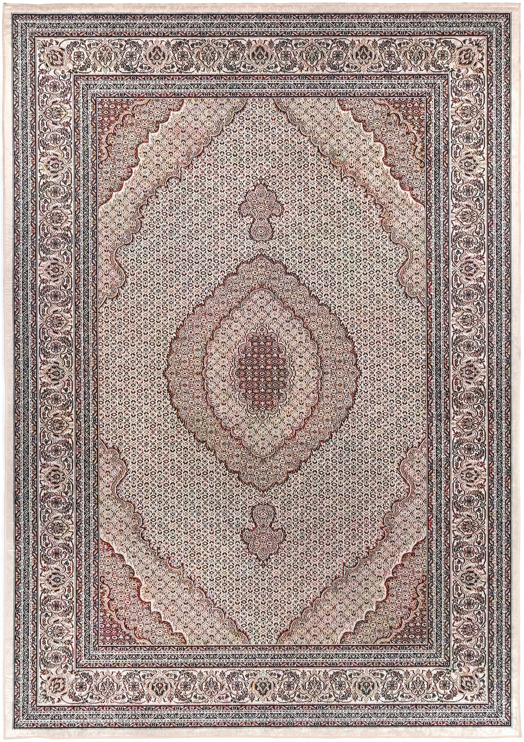 Angelic Medallion Red Non-Slip Rug - ANGE04 – view 2