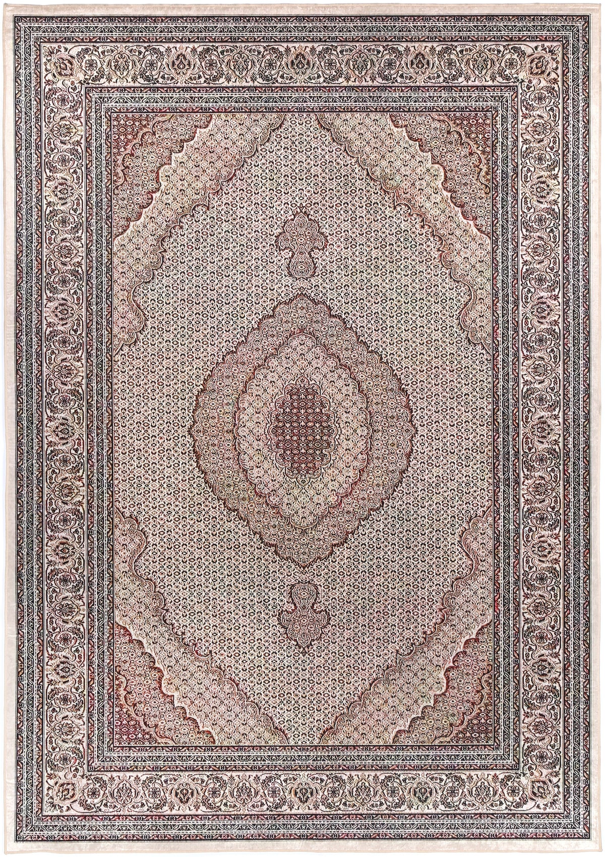 Angelic Medallion Red Non-Slip Rug - ANGE04 – view 2