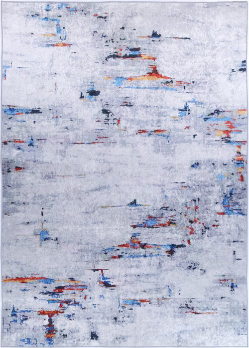 Angelic Painting Grey Multi Non-Slip Rug - ANGE08 – view 2