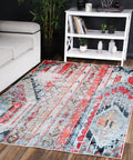 Angelic Boho Multi Non-Slip Rug - ANGE10 styled with furniture