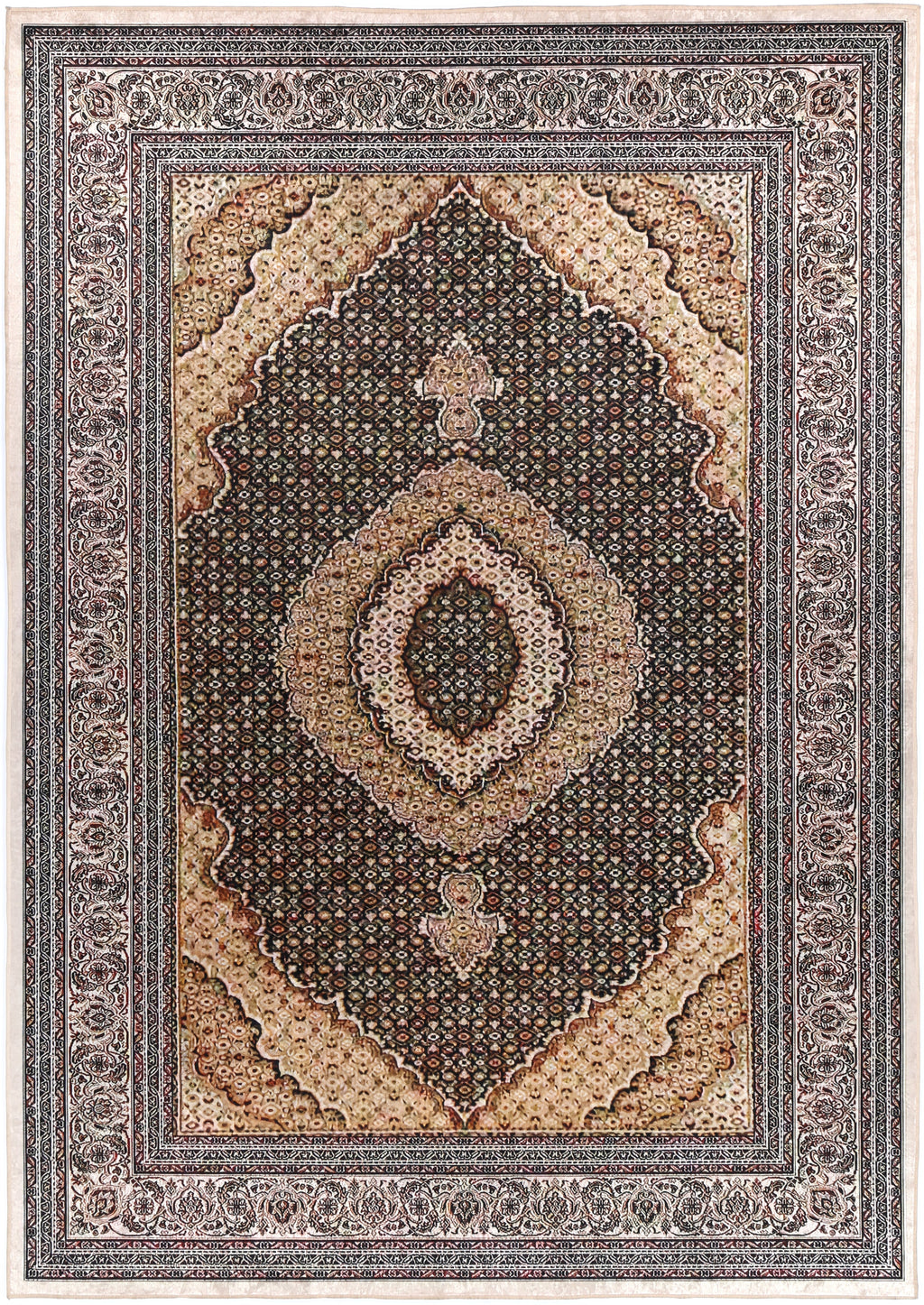 Angelic Medallion Gold Non-Slip Rug - ANGE11 – view 2