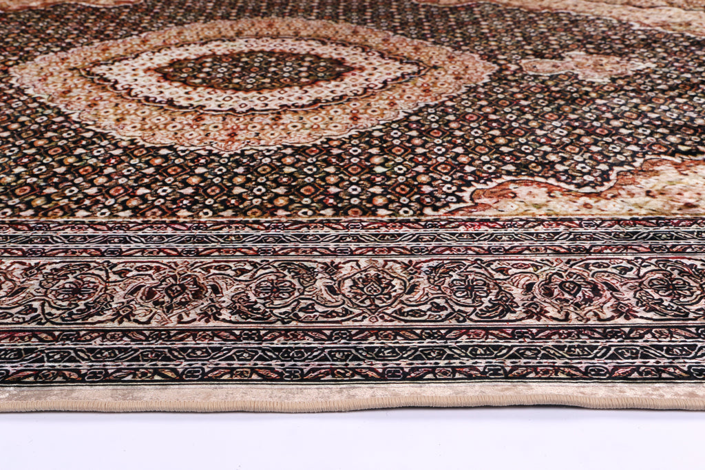 Angelic Medallion Gold Non-Slip Rug - ANGE11 – view 3
