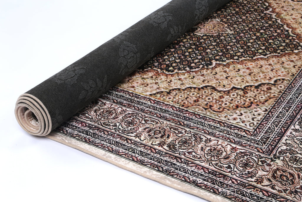 Angelic Medallion Gold Non-Slip Rug - ANGE11 – view 5
