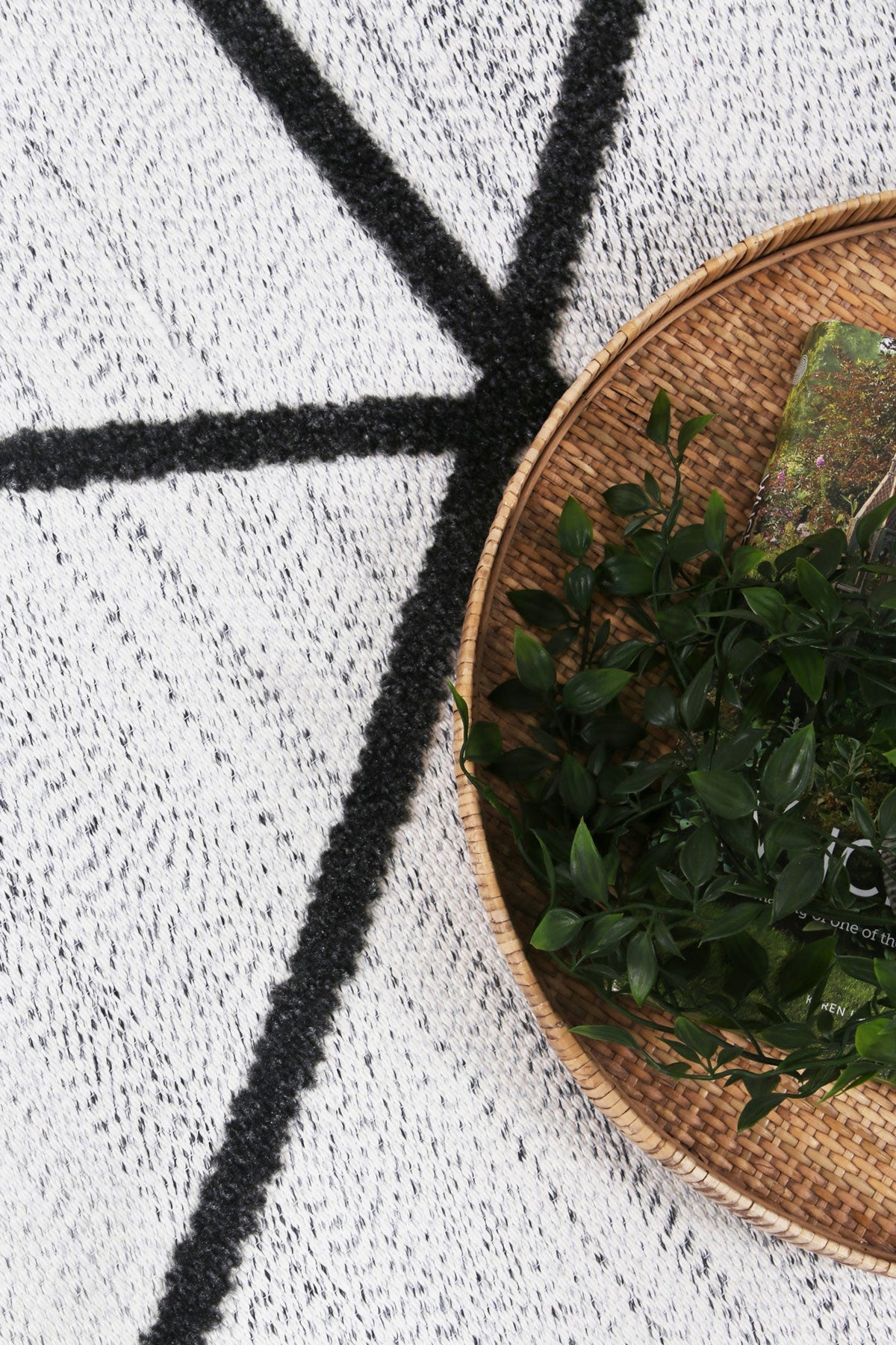 Ares Trojan Geometric Ivory and Anthracite Rug – view 6