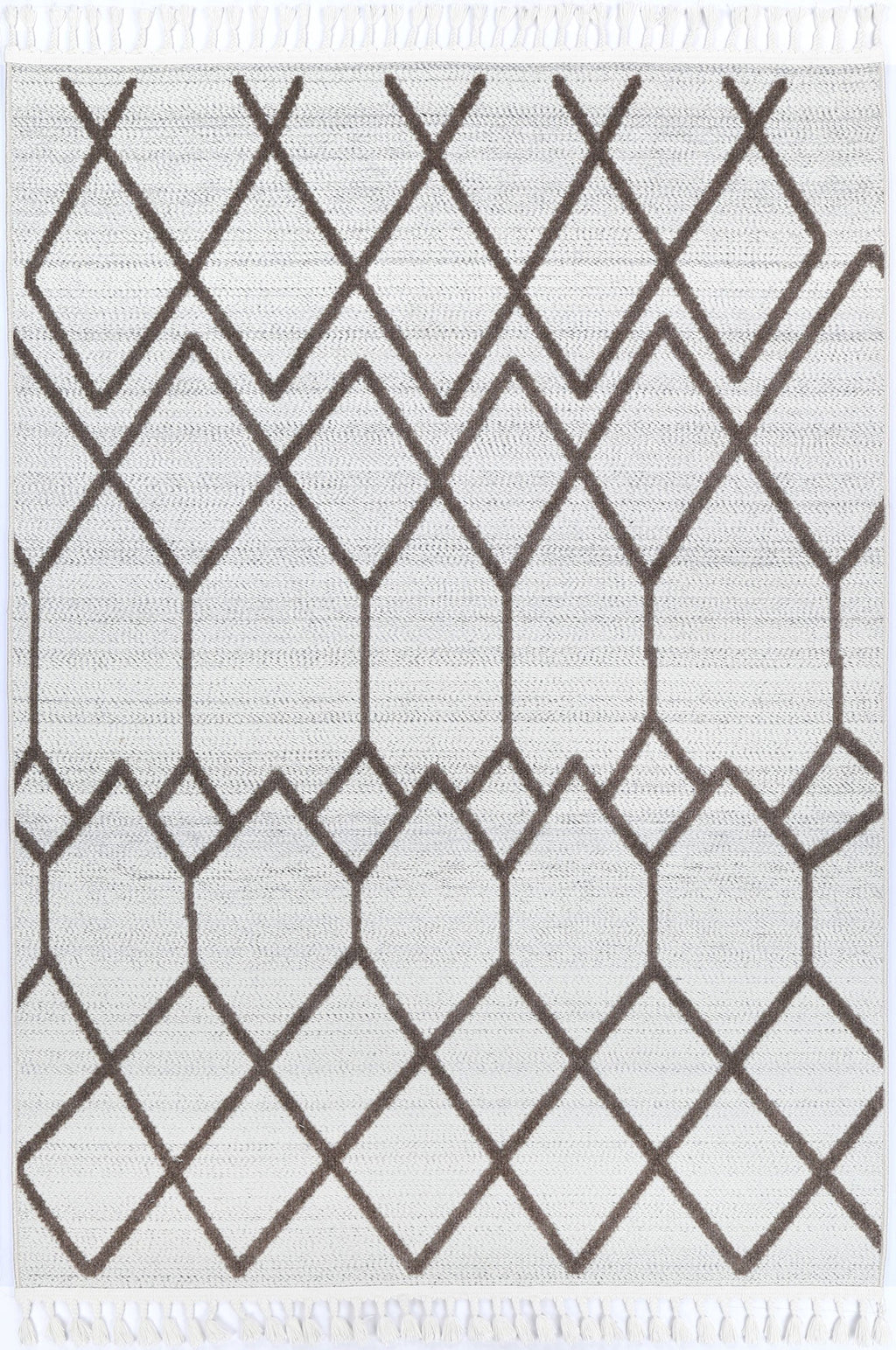 Ares Lelantine Geometric Cream and Brown Rug – view 2