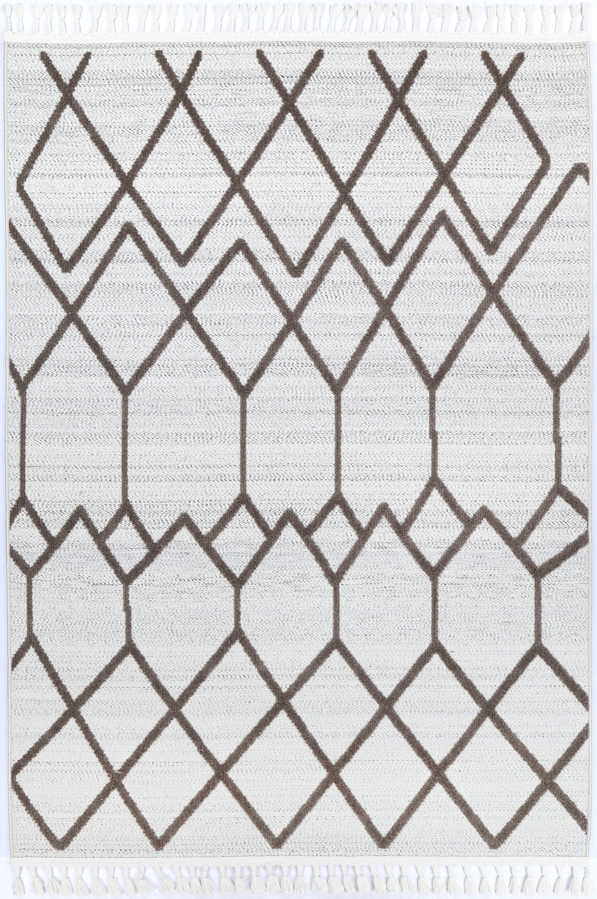 Ares Lelantine Geometric Cream and Brown Rug – view 2