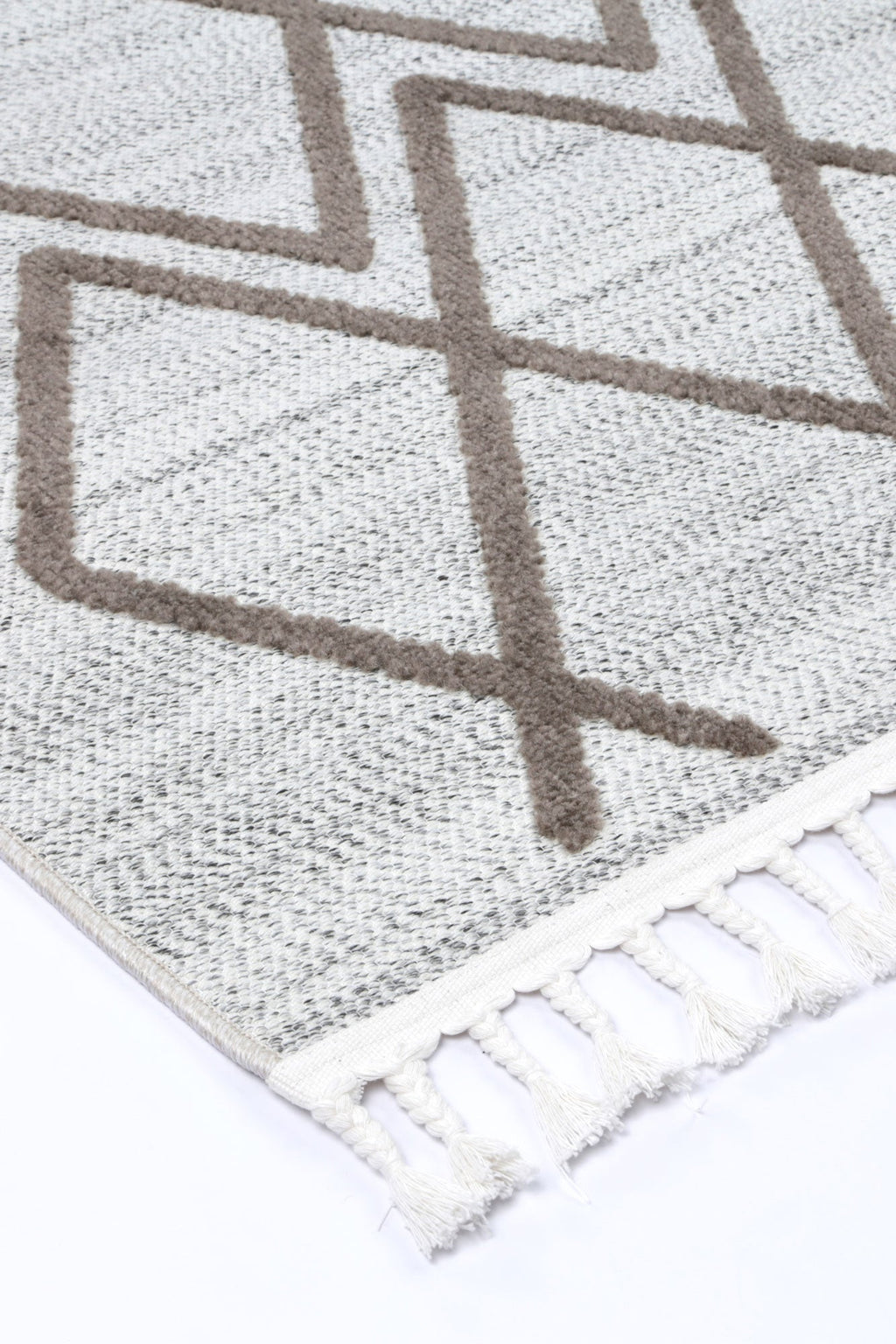 Ares Lelantine Geometric Cream and Brown Rug – view 5