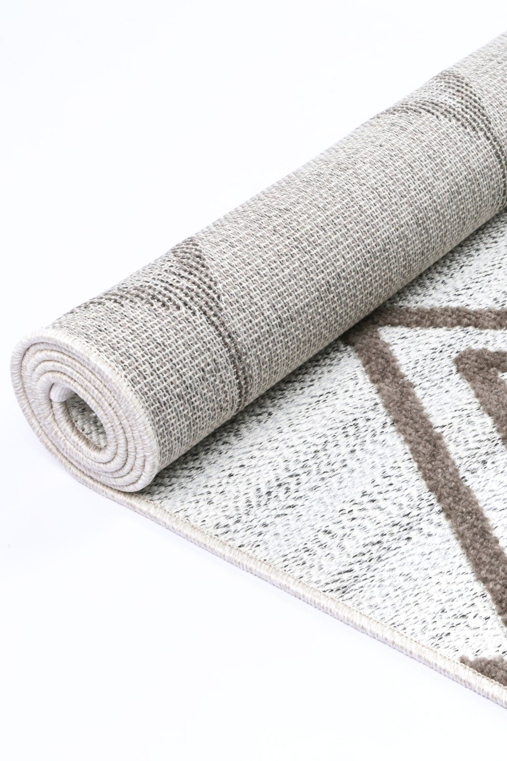 Ares Lelantine Geometric Cream and Brown Rug – view 4
