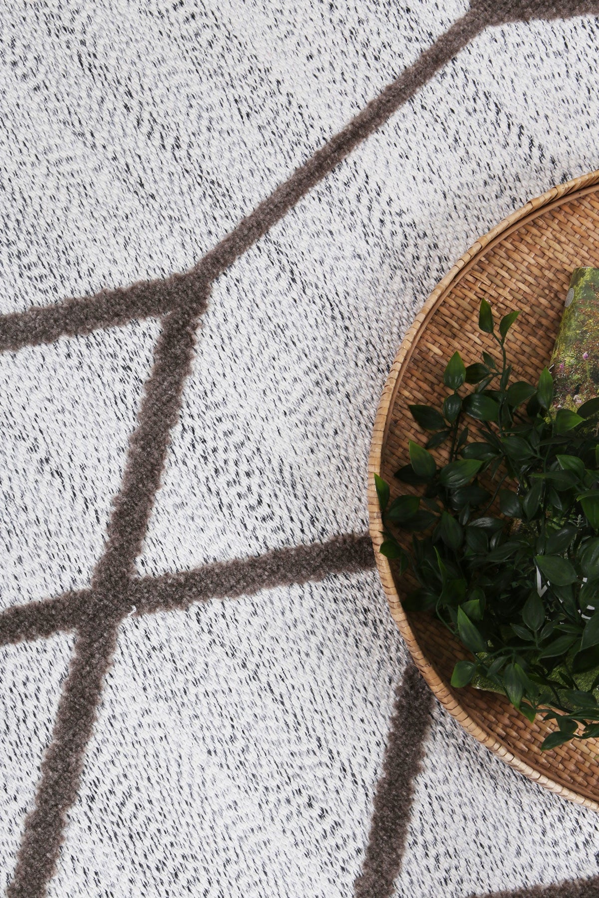Ares Lelantine Geometric Cream and Brown Rug – view 6