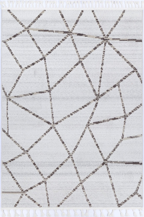 Ares Agros Geometric Cream and Beige Rug – view 2