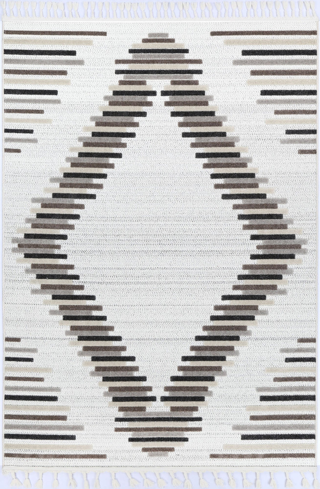 Ares Attica Diamond Stone and Grey Rug – view 2