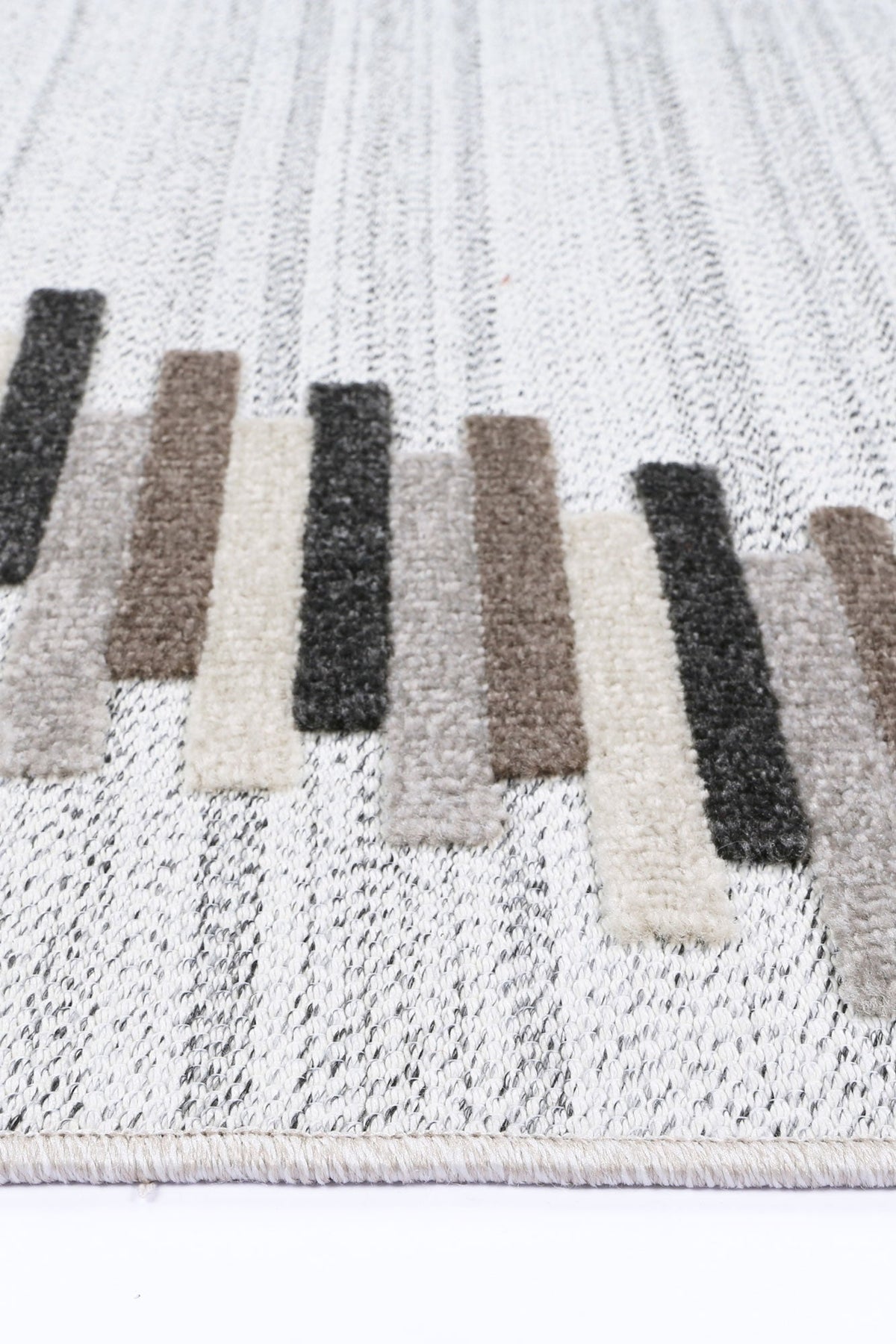 Ares Attica Diamond Stone and Grey Rug – view 3