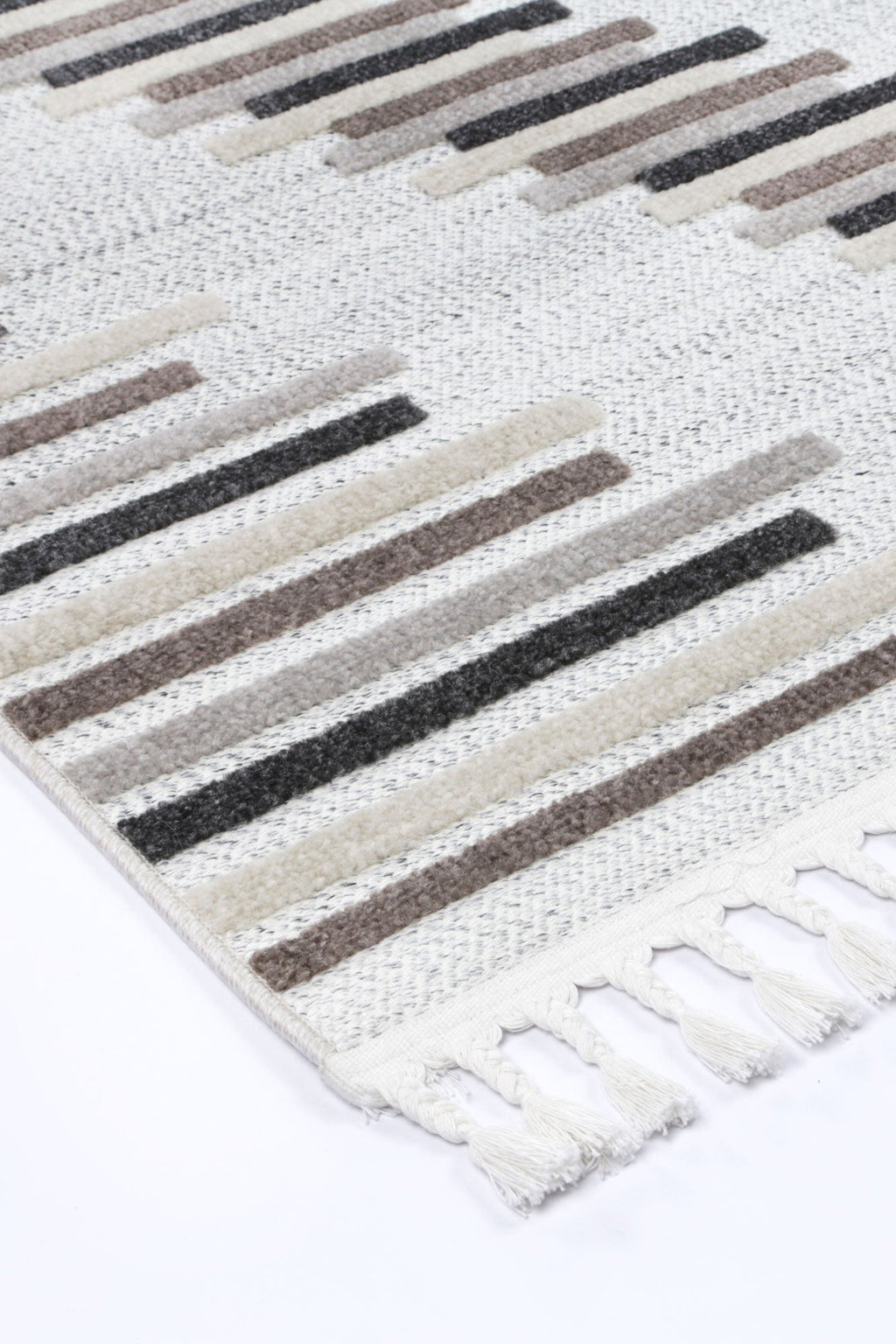 Ares Attica Diamond Stone and Grey Rug – view 5