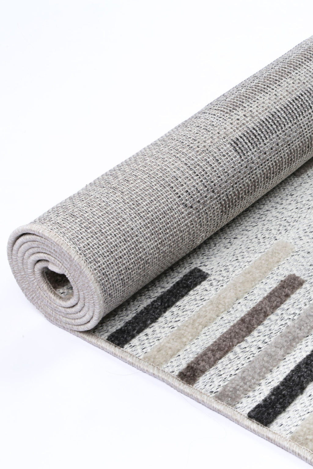 Ares Attica Diamond Stone and Grey Rug – view 4