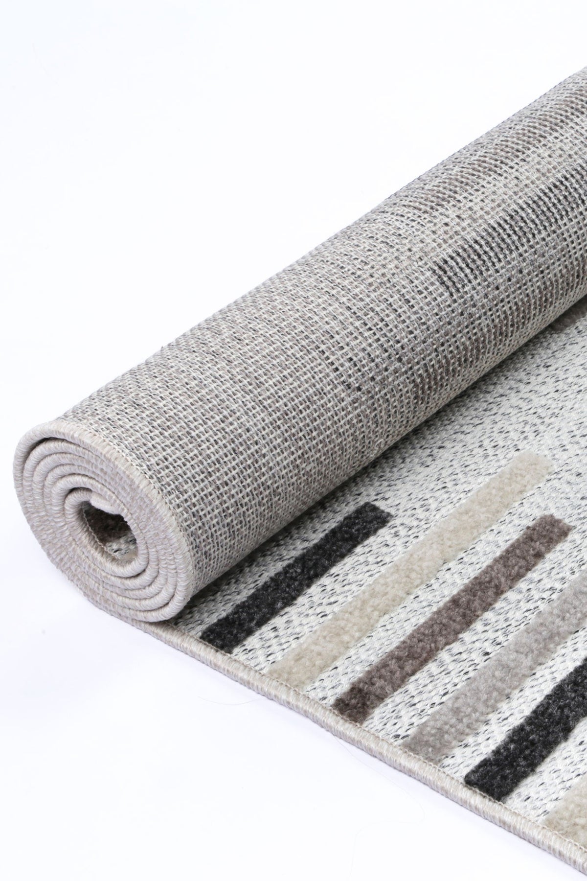Ares Attica Diamond Stone and Grey Rug – view 4