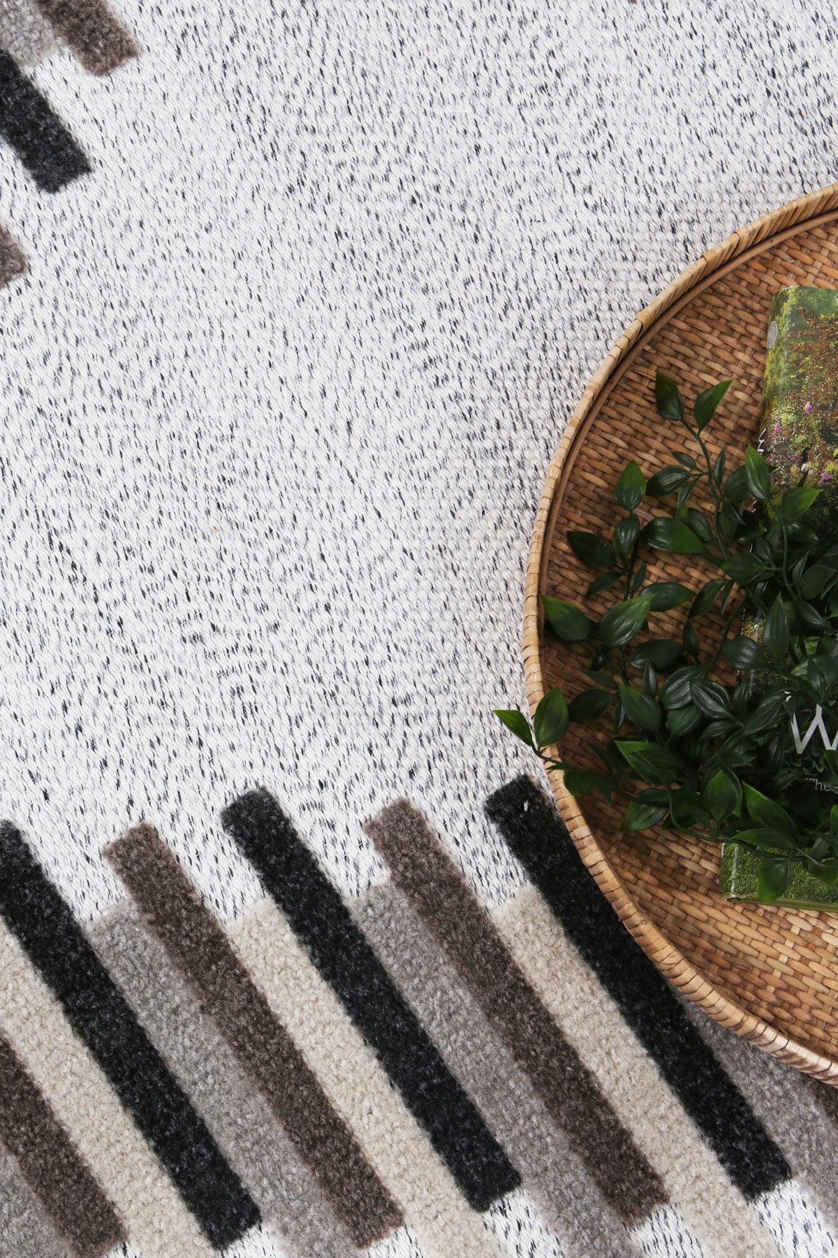 Ares Attica Diamond Stone and Grey Rug – view 6