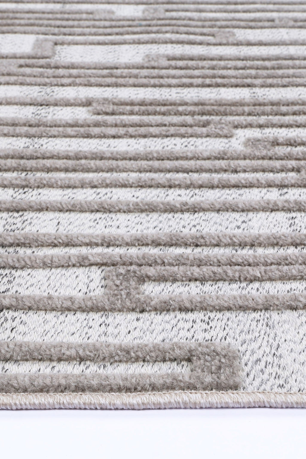 Ares Naxos Geometric Beige and Taupe Rug – view 3
