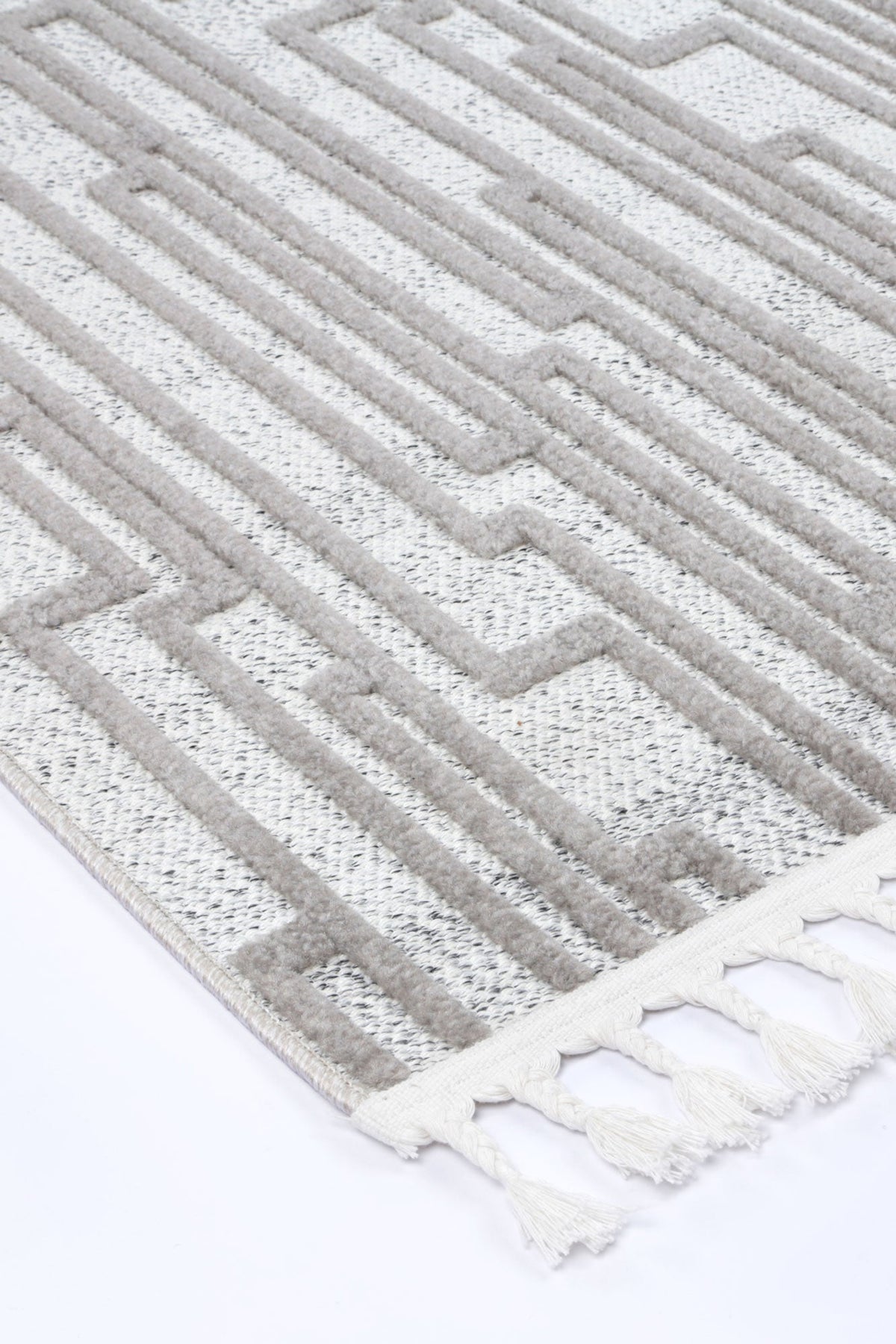 Ares Naxos Geometric Beige and Taupe Rug – view 5