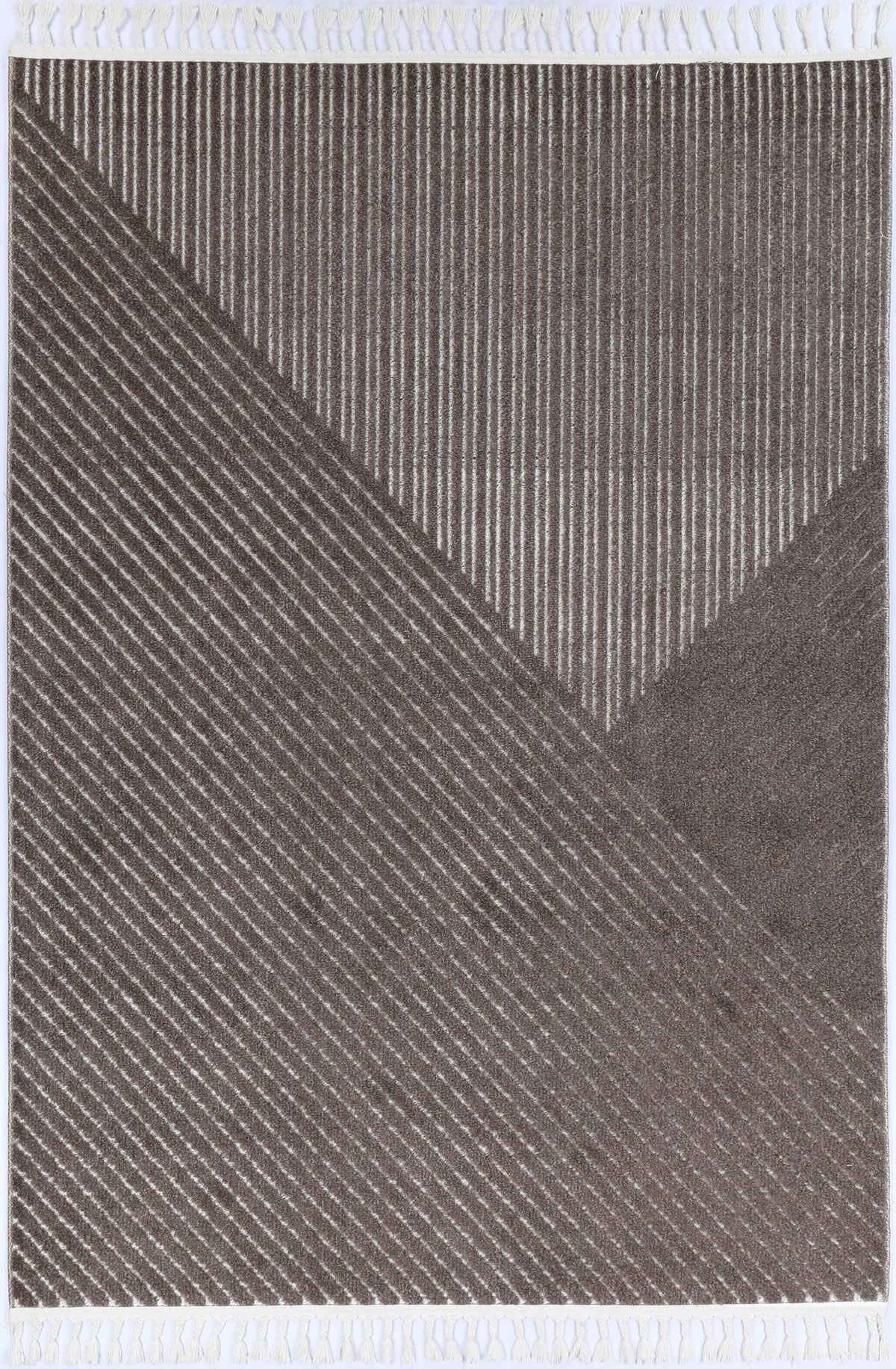 Ares Thasos Overlay Taupe Rug – view 2
