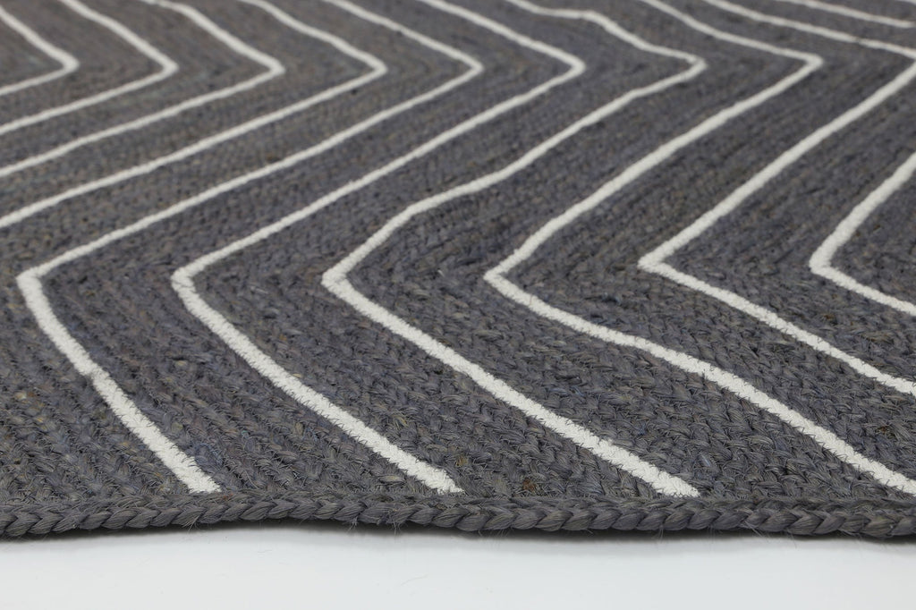 Artisan Grey Chevron Rug – view 3
