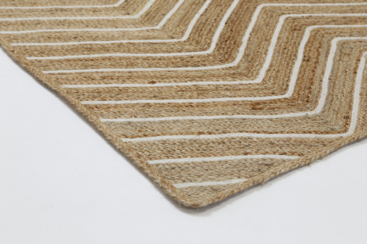 Artisan Beige Chevron Rug – view 5