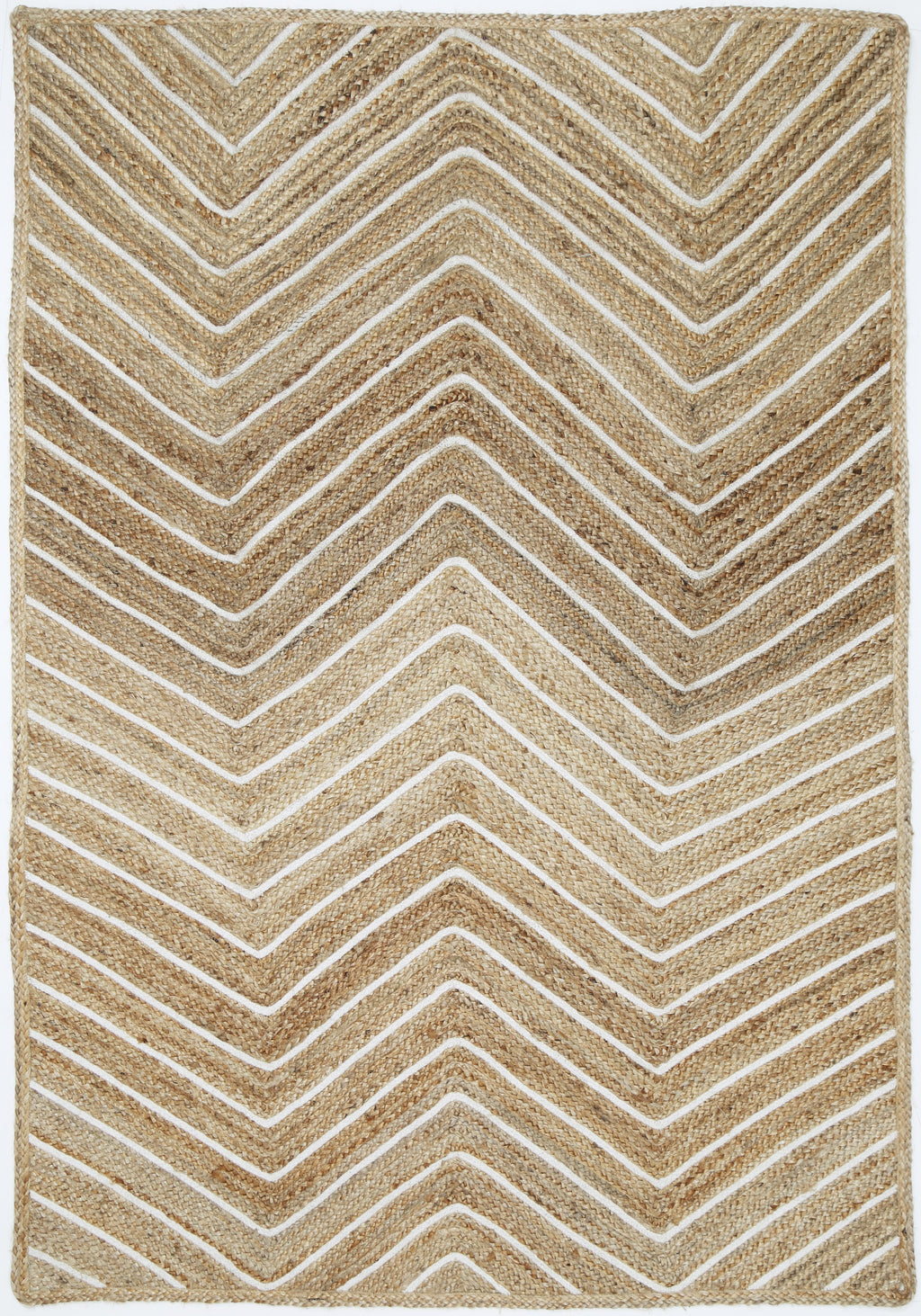 Artisan Beige Chevron Rug – view 2