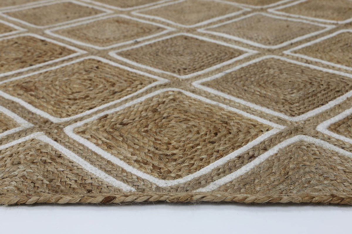 Artisan Beige Parquetry Rug – view 3
