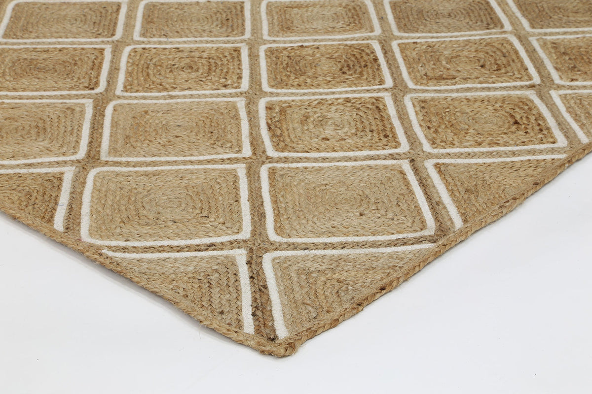 Artisan Beige Parquetry Rug – view 4