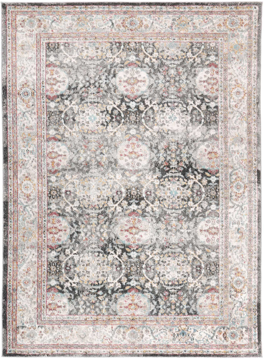 Artifact Shang Ogee Black and Red Rug – view 2