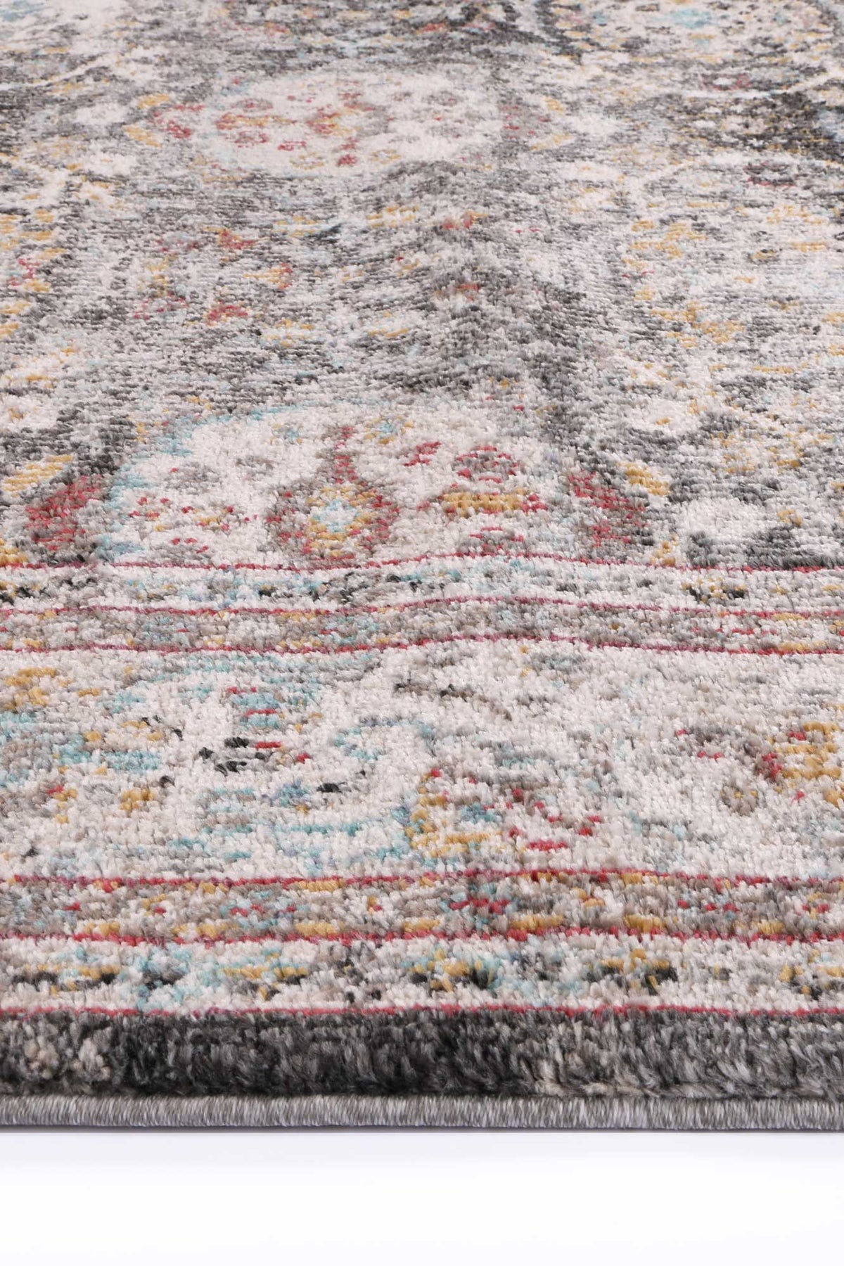 Artifact Shang Ogee Black and Red Rug – view 3